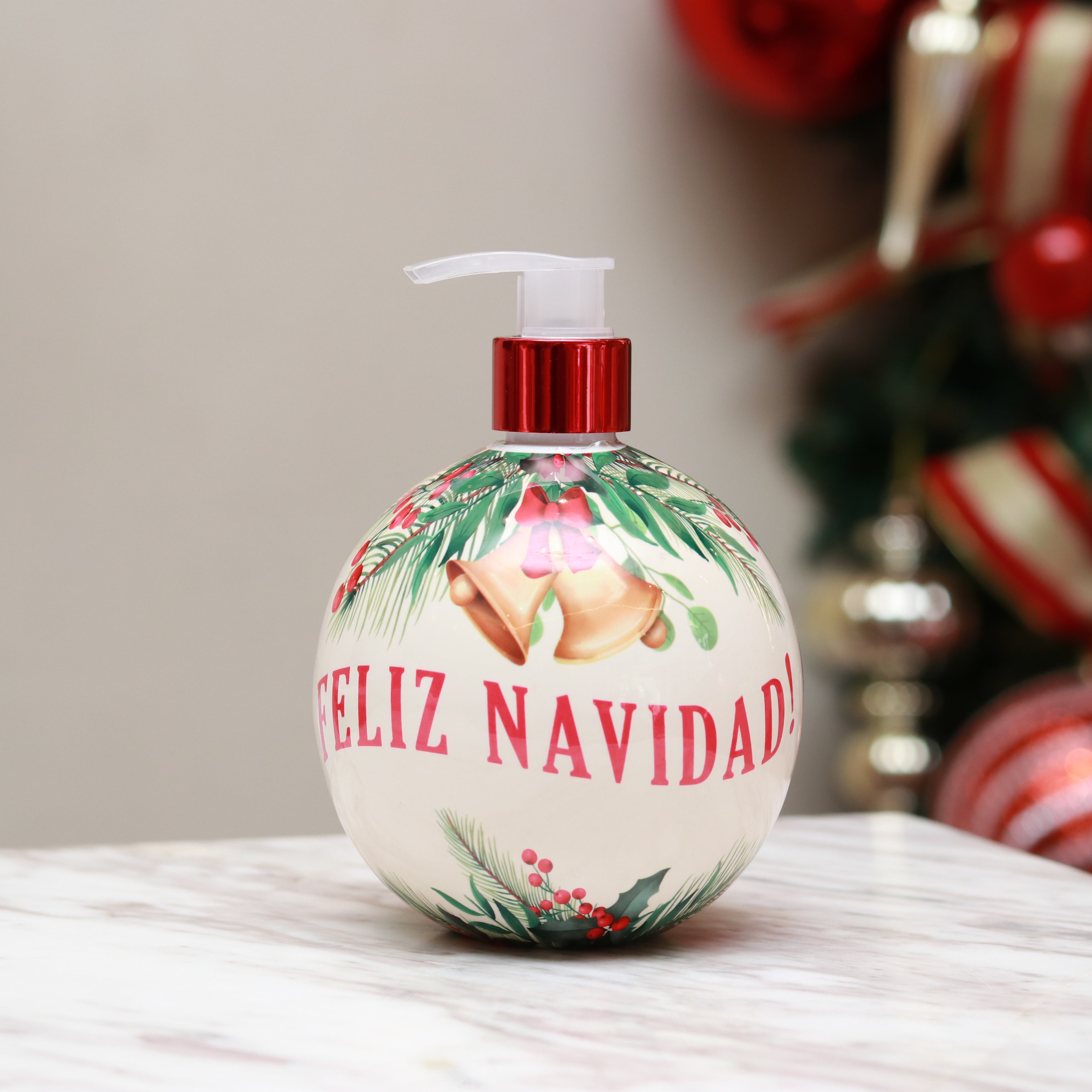 Jabón de mano de temporada navideña