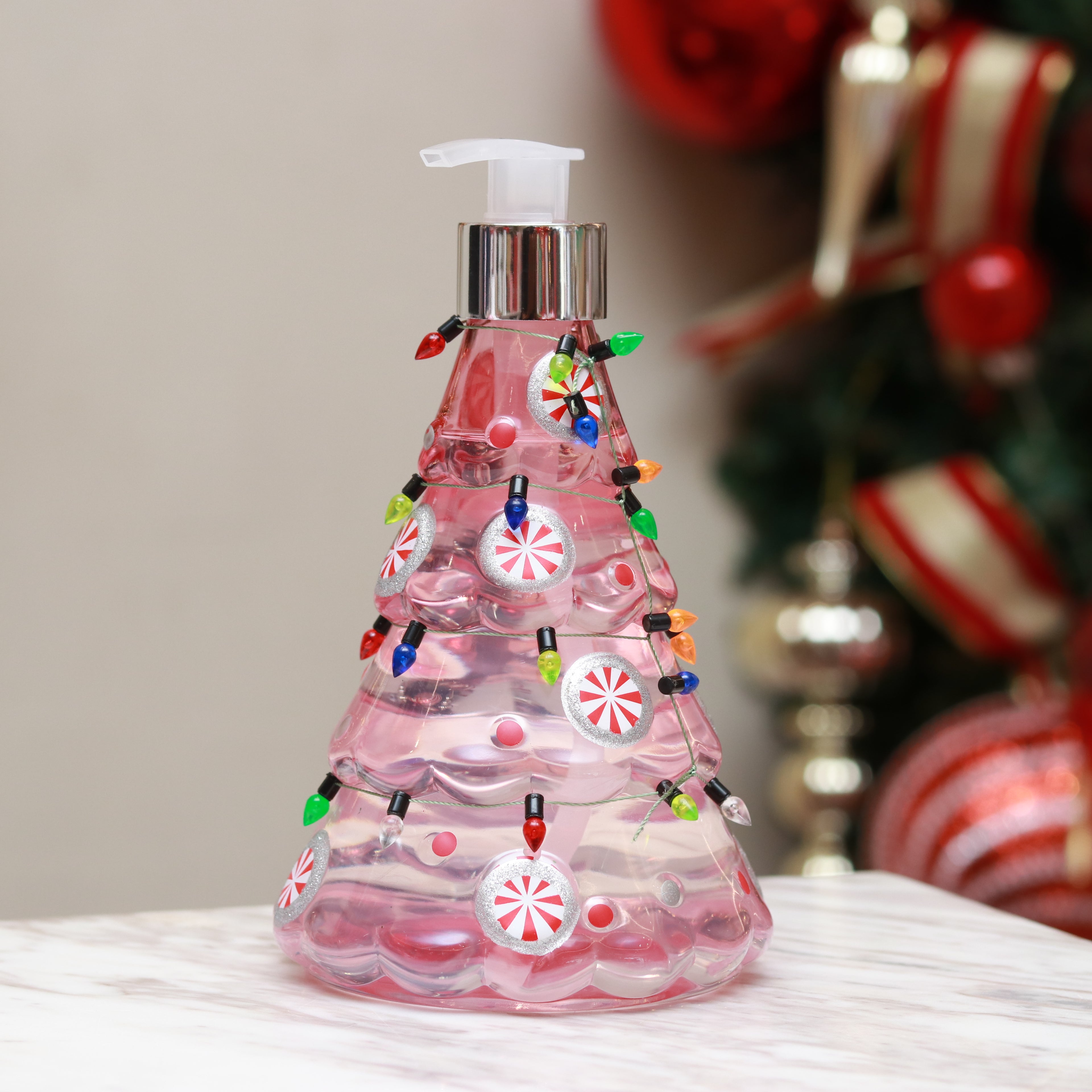 Jabón de mano de temporada navideña