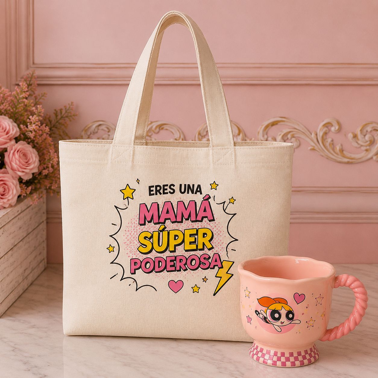 Tote Bag con taza