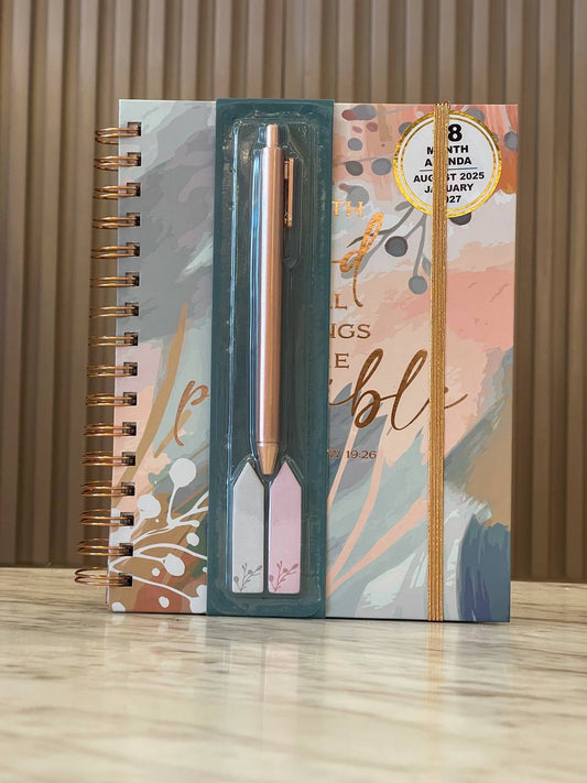 Agenda con lapicero